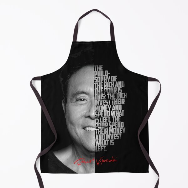 Item preview, Black and white Robert Kiyosaki Rich Dad Poor Dad quote. designed and sold by Enea Kelo.