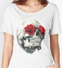 Rose Eye Skull Women's Relaxed Fit T-Shirt