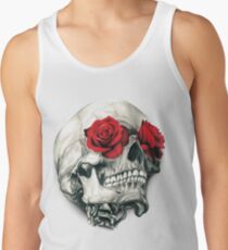 Rosen-Augen-Schädel Tank Top