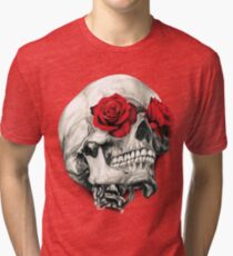 Rose Eye Skull Tri-blend T-Shirt