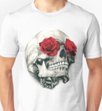Rose Eye Skull Unisex T-Shirt