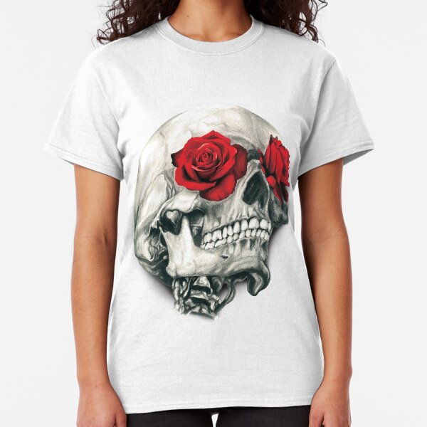 Rose Eye Skull Classic T-Shirt