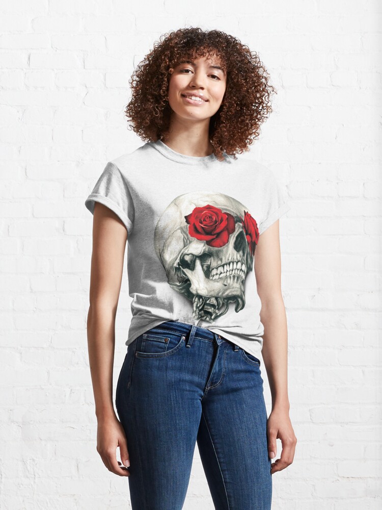 Alternative Ansicht von Rosenaugenschädel Classic T-Shirt