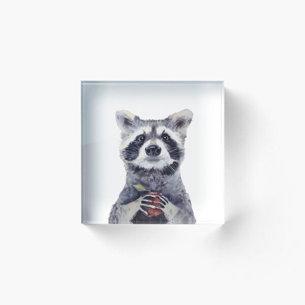 Item preview, Watercolor raccoon illustration designed and sold by InnaPatiutko.