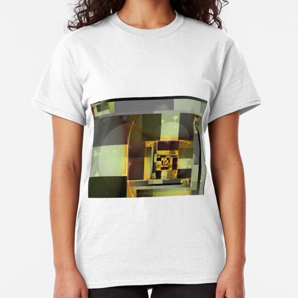 City Abstract - Orange Green Classic T-Shirt