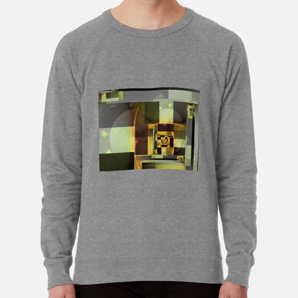 City Abstract - Orange Green Lightweight Sweatshirt