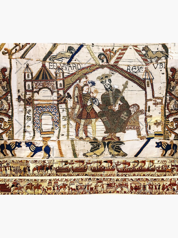 Lámina fotográfica «THE BAYEUX TAPESTRY, King Edward the Confessor y