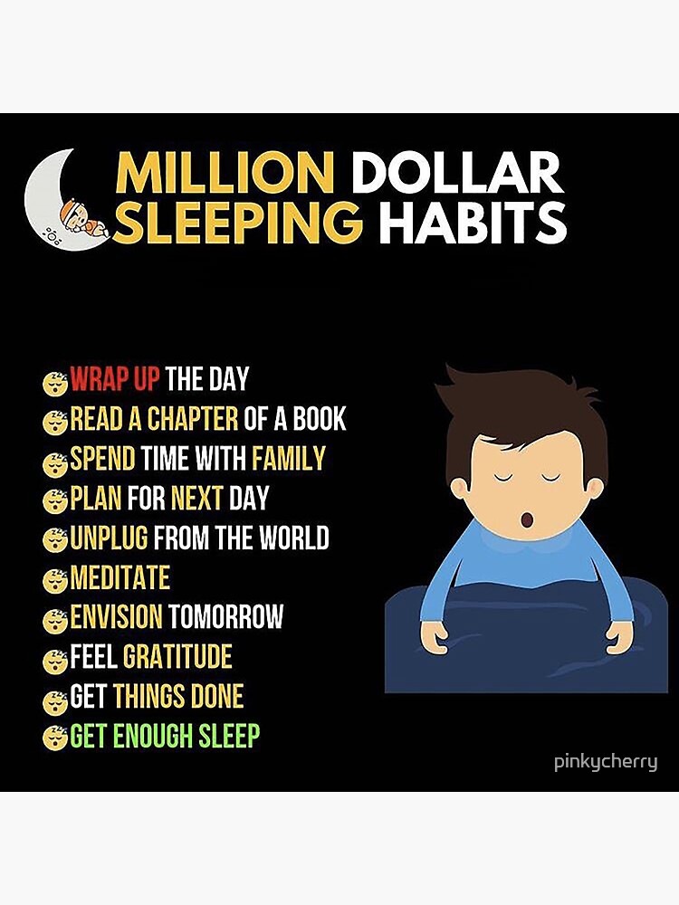 Best Entrepreneur Quotes - Million Dollar Sleeping Habits Sticker for Sale  by pinkycherry