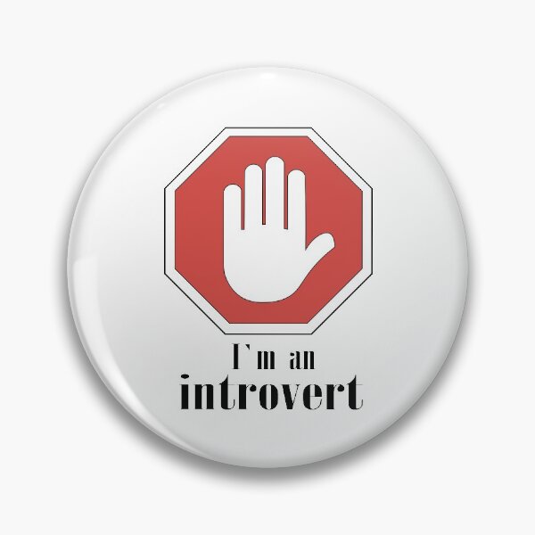 Item preview, stop sign and i`m an introvert slogan designed and sold by Galena Georgieva.