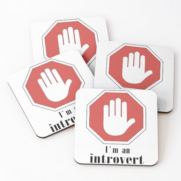 Item preview, stop sign and i`m an introvert slogan designed and sold by Galena Georgieva.