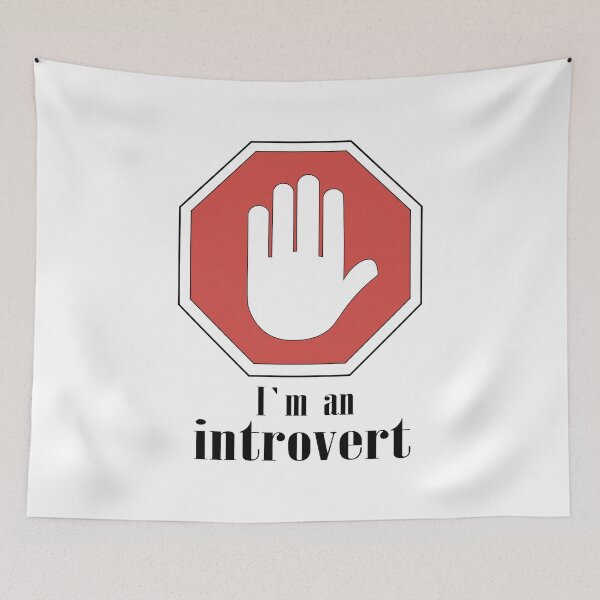 Item preview, stop sign and i`m an introvert slogan designed and sold by Galena Georgieva.