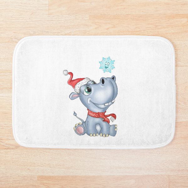 Item preview, Happy Christmas Hippo designed and sold by Balazs Borzon.