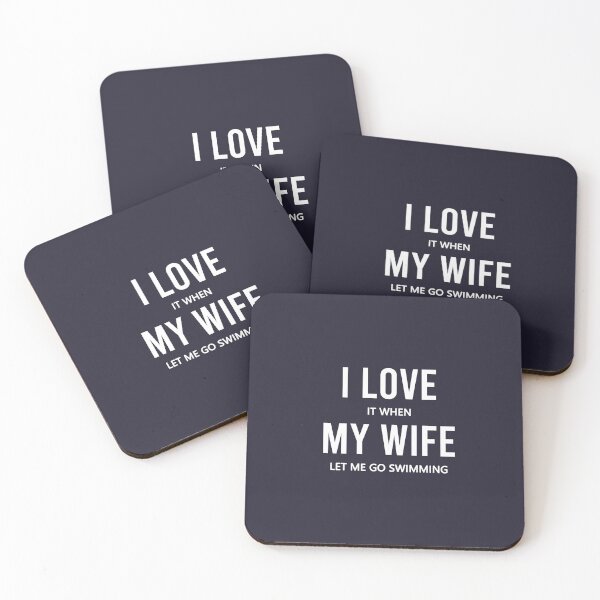 Item preview, I love it when my wife let me go swimming - Gift idea for Husband and Dad designed and sold by Ay-mane.