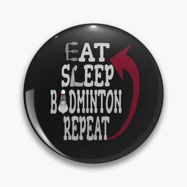 Item preview, Eat Sleep Badminton Repeat designed and sold by thersant.