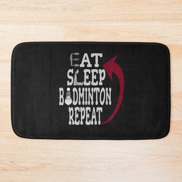 Item preview, Eat Sleep Badminton Repeat designed and sold by thersant.