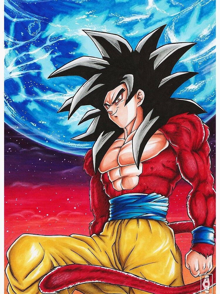 Gogeta ssj4 Greeting Card by Abyllion-art