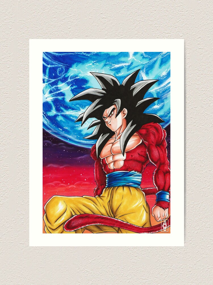 Gogeta ssj4 Greeting Card by Abyllion-art