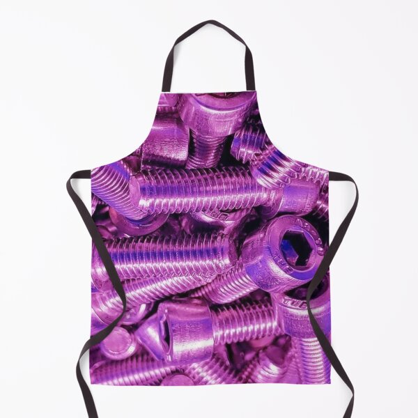 Item preview, Purple Screws Bolts Steel Metal Glossy Shiny Abstract designed and sold by TheGreekGuy.