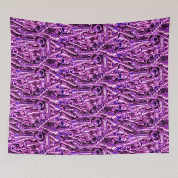 Item preview, Purple Screws Bolts Steel Metal Glossy Shiny Abstract designed and sold by TheGreekGuy.