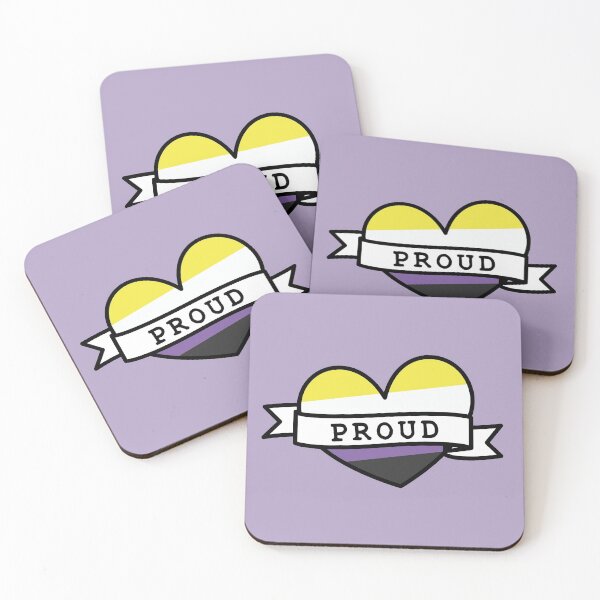 Item preview, Hearts - Non binary designed and sold by TheQuirkySide.