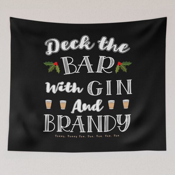 Item preview, Deck the Halls Pun designed and sold by MoonsmileProd.