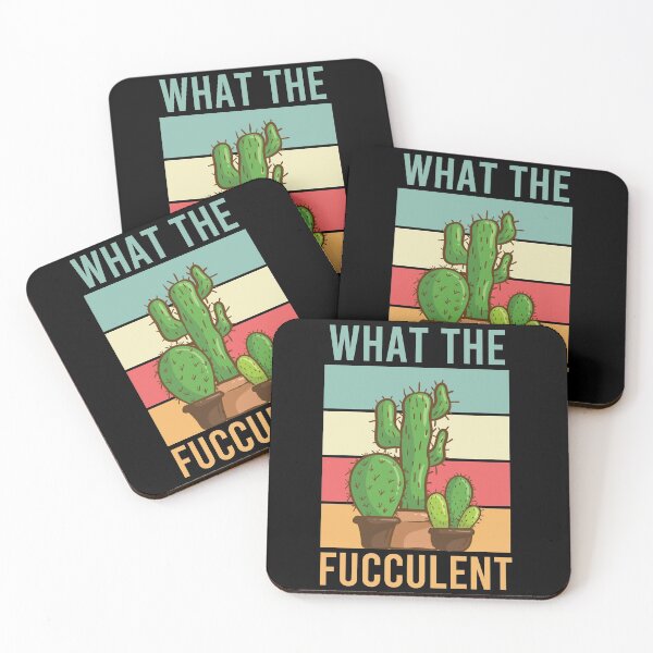 Item preview, What the Fucculent Cactus Succulents Gardening Vintage Retro designed and sold by AdelDa19.