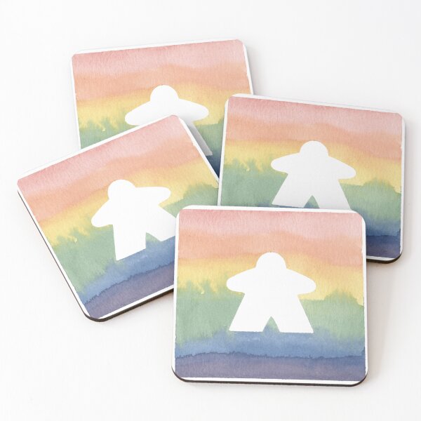 Item preview, Rainbow Meeple designed and sold by Zab Butler Design.