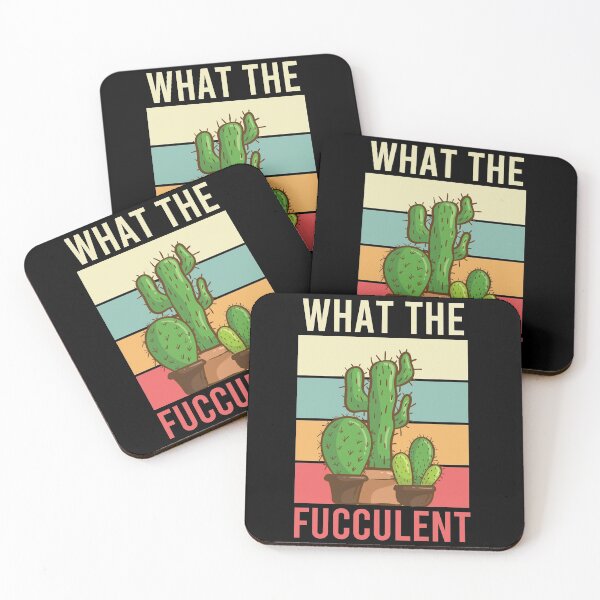 Item preview, What the Fucculent Cactus Succulents Gardening Vintage Retro designed and sold by AdelDa19.