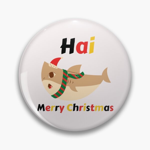 Item preview, Hai Hi Shark Merry Christmas German Funny  designed and sold by Time4German.