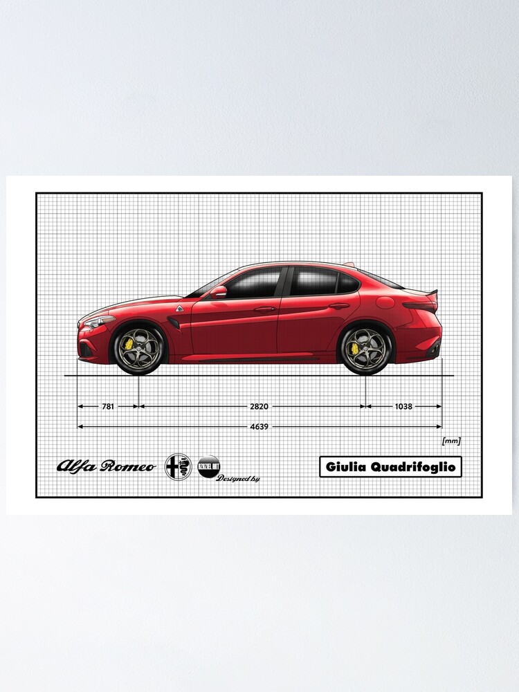 Alfa Romeo Giulia Quadrifoglio Verde Blueprint