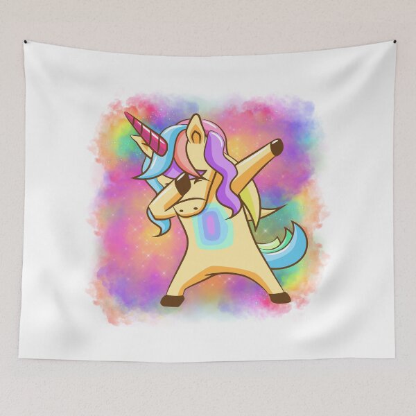 Artikelvorschau, Helles tupfendes Einhorn-Regenbogenwolken-Design entworfen und verkauft von Gramsta.