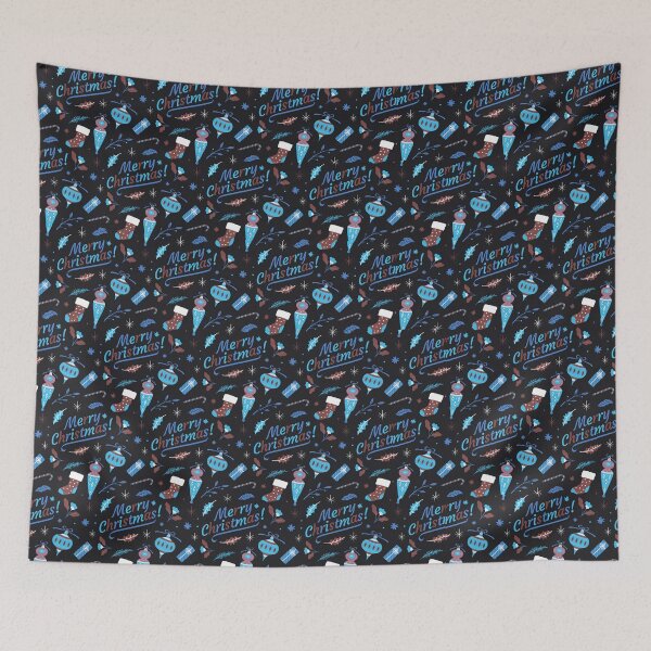 Item preview, Xmask Christmask Blue designed and sold by Coder-T.