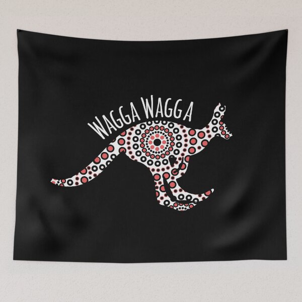 Item preview, Australian aboriginal wagga wagga Wiradjuri kangaroo art design designed and sold by anins-azuree.