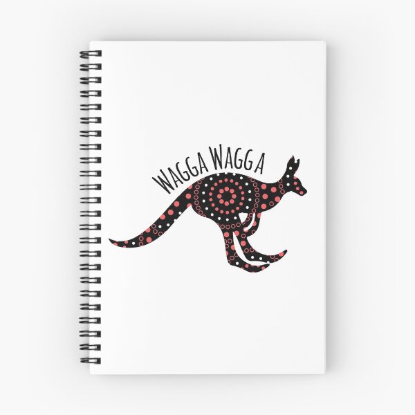 Item preview, Australian aboriginal wagga wagga Wiradjuri kangaroo art design white designed and sold by anins-azuree.
