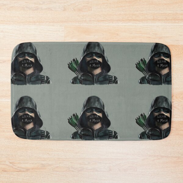Item preview, WEAR A MASK. Green Arrow fan art designed and sold by han8pym.