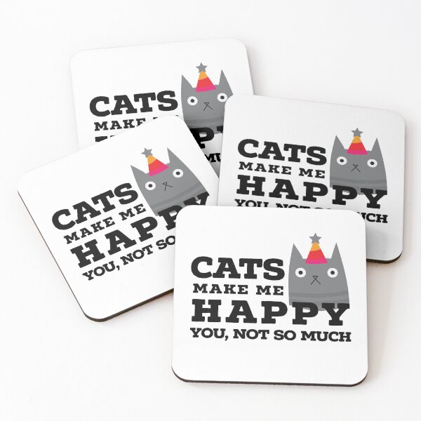 Item preview, Cats make me happy designed and sold by DesignsByRisa.