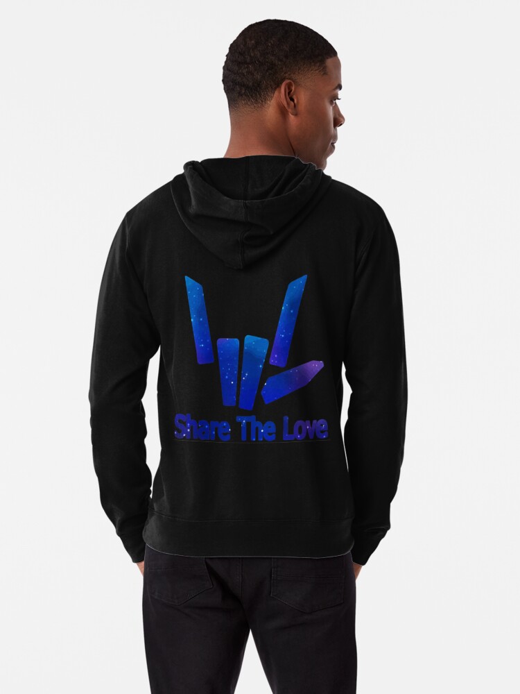 Share the love galaxy hoodie sale