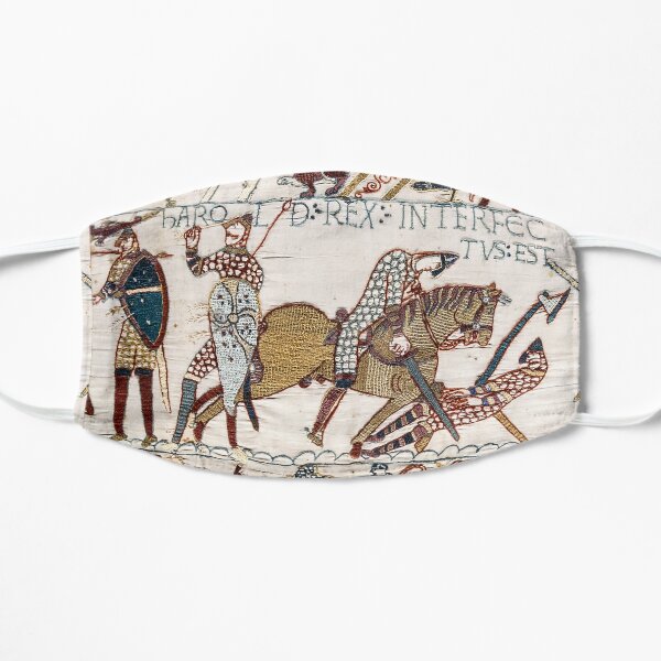 EL TAPIZ DE BAYEUX, La muerte del rey Harold en la batalla de Hastings. Mascarilla