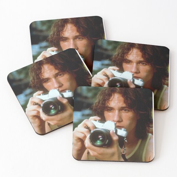 Artikelvorschau, Heath Ledger mit weißem Hintergrund der Vintage-Kamera entworfen und verkauft von molithesecond.