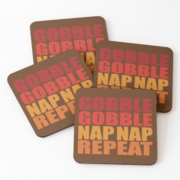Item preview, Gobble Gobble Nap Nap Repeat Funny Thanksgiving designed and sold by RoguePixel.