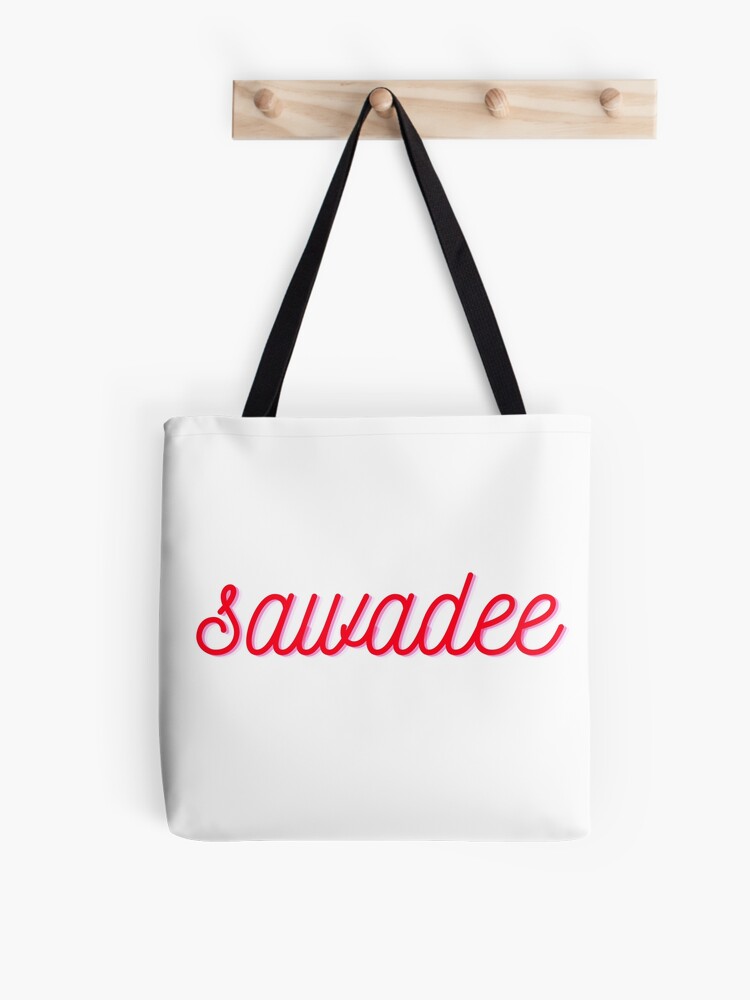 Bolsa de tela «Sawadee - Hola - Palabras en tailandés» de Worranarin |  Redbubble