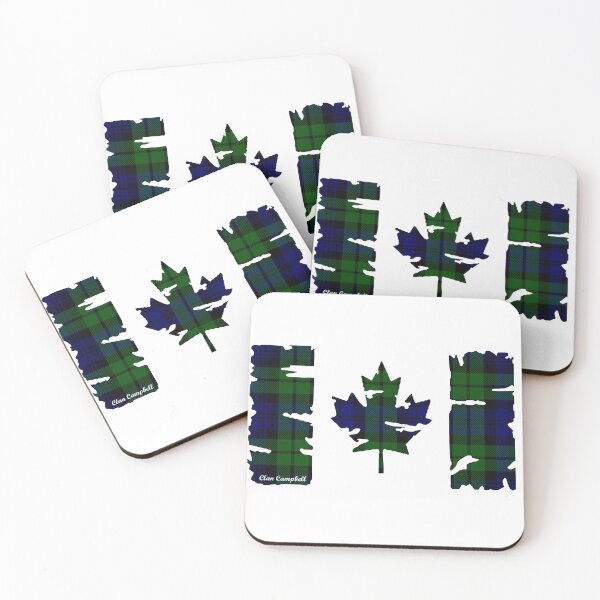 Item preview, Clan Campbell Canadian Flag Tartan designed and sold by BagTown Clans.