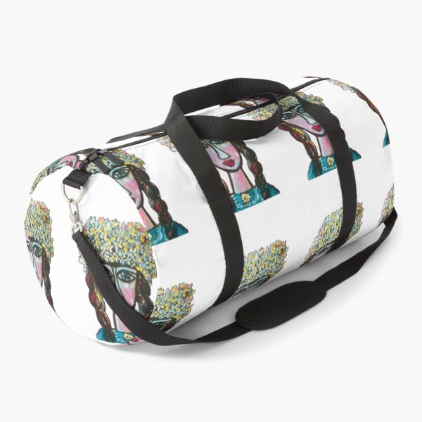 Flowers on my head Duffle Bag