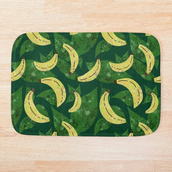 Banana Leaf Tropical Summer Pattern Bath Mat