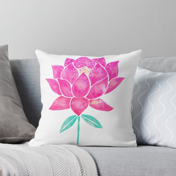 Item preview, Sacred Lotus Blossom – Pink & Mint designed and sold by Cat Coquillette.