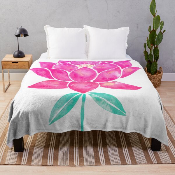 Item preview, Sacred Lotus Blossom – Pink & Mint designed and sold by Cat Coquillette.