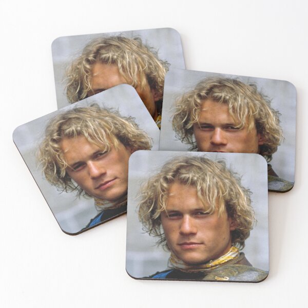 Item preview, Blond Heath ledger gentleman on black background designed and sold by molithesecond.