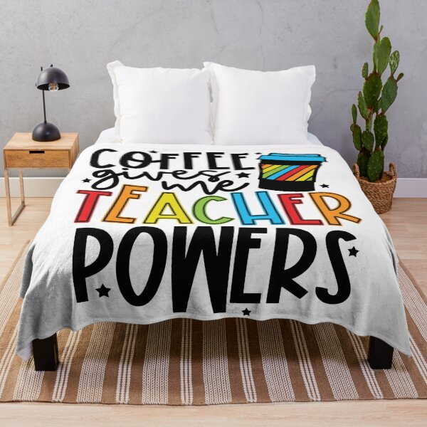 Item preview, Coffee Gives Me Teacher Powers T-Shirt, Funny Teacher Shirt, Coffee Teacher Shirt, Gift for Teacher Shirt designed and sold by UniqueStylistic.