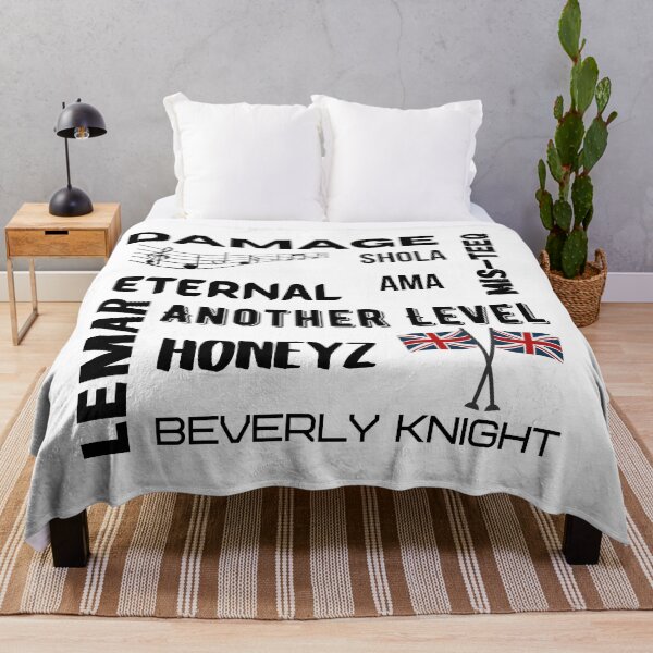 Item preview, Classic UK R y B Artistas musicales británicos Diseño de texto negro designed and sold by Gramsta.