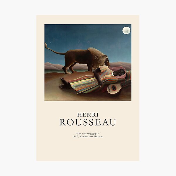 Item preview, Henri Rousseau - The sleeping gypsy - Minimalist Art Poster Series designed and sold by Francisco Couto.